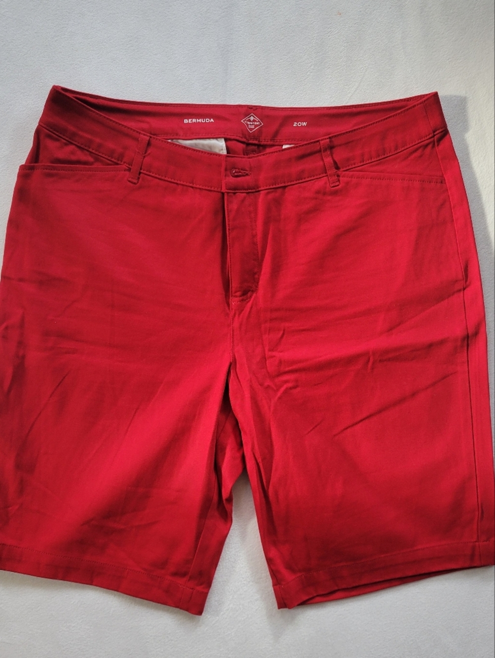 St. John's Bay Red Bermuda Shorts